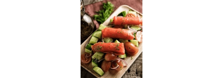 Smoked Salmon with Fresh Vegetables