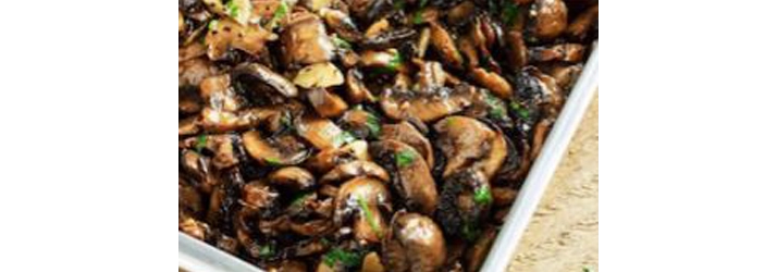 Baked Garlic Parsley Mushrooms